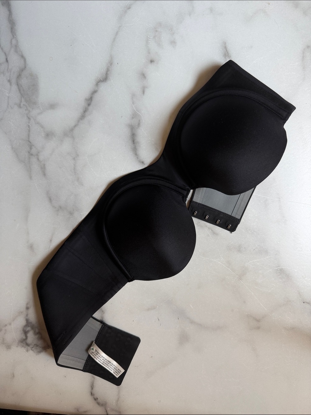 Strapless Black Smooth Molded Cup Bra